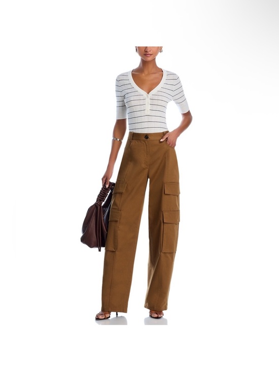 A.L.C. Pants - A.L.C. Barrel-Leg Cargo Pants in Brown